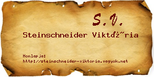 Steinschneider Viktória névjegykártya
